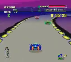 F Zero Rennspiel Gameplay Foto für Super NIntendo